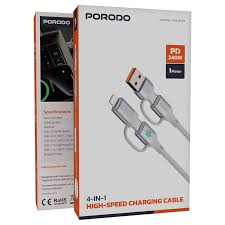 Porodo Высокоскоростной кабель зарядки 4-в-1 PD 240W