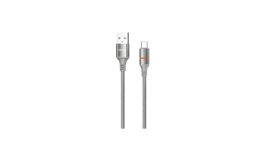 Porodo USB-A - USB-C кабель с LED подсветкой
