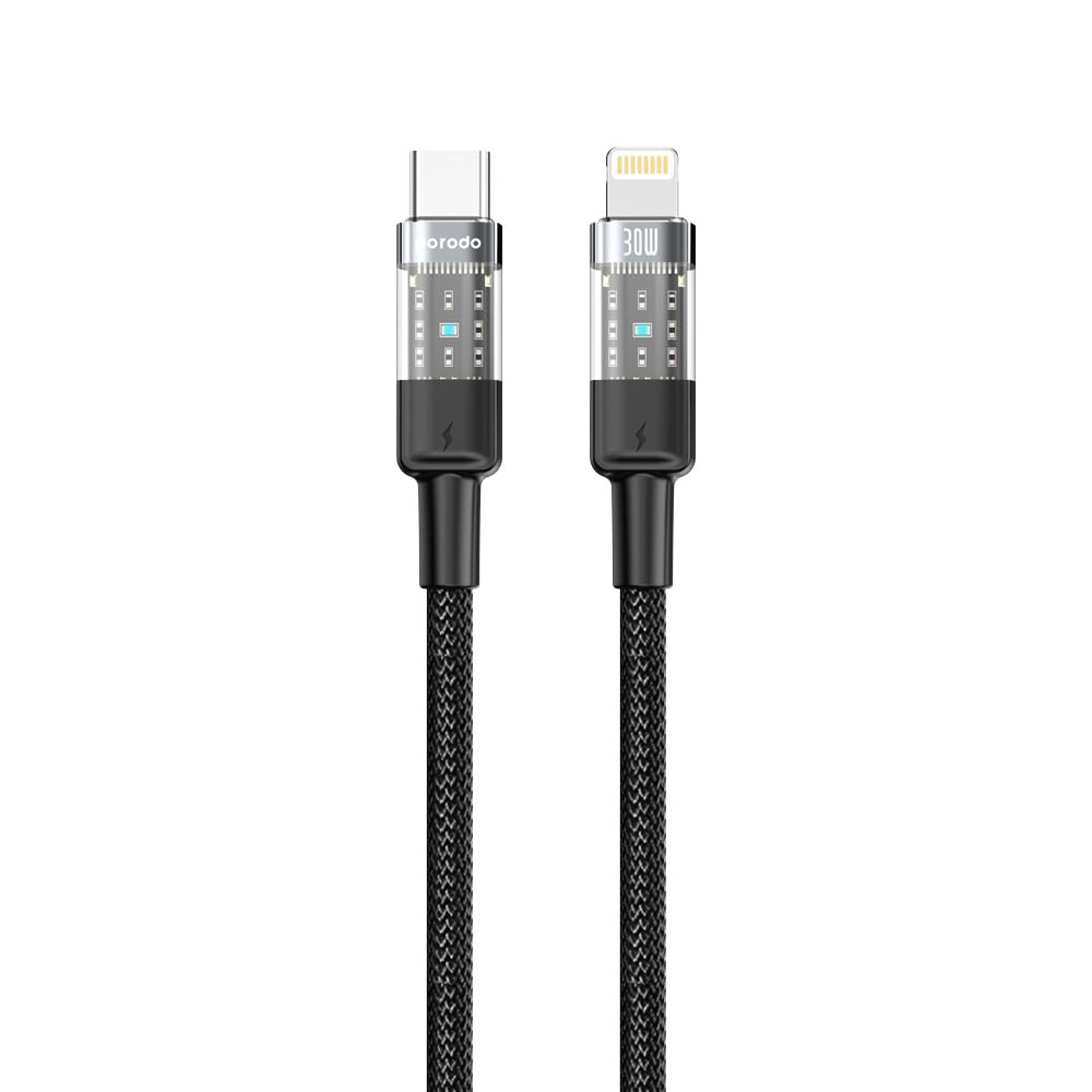 Porodo Плетёный Кабель Type-C - Lightning 30W