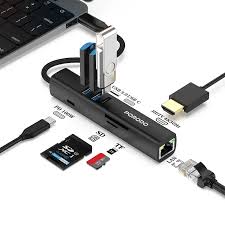 Porodo USB хаб 8-в-1 5Gbps