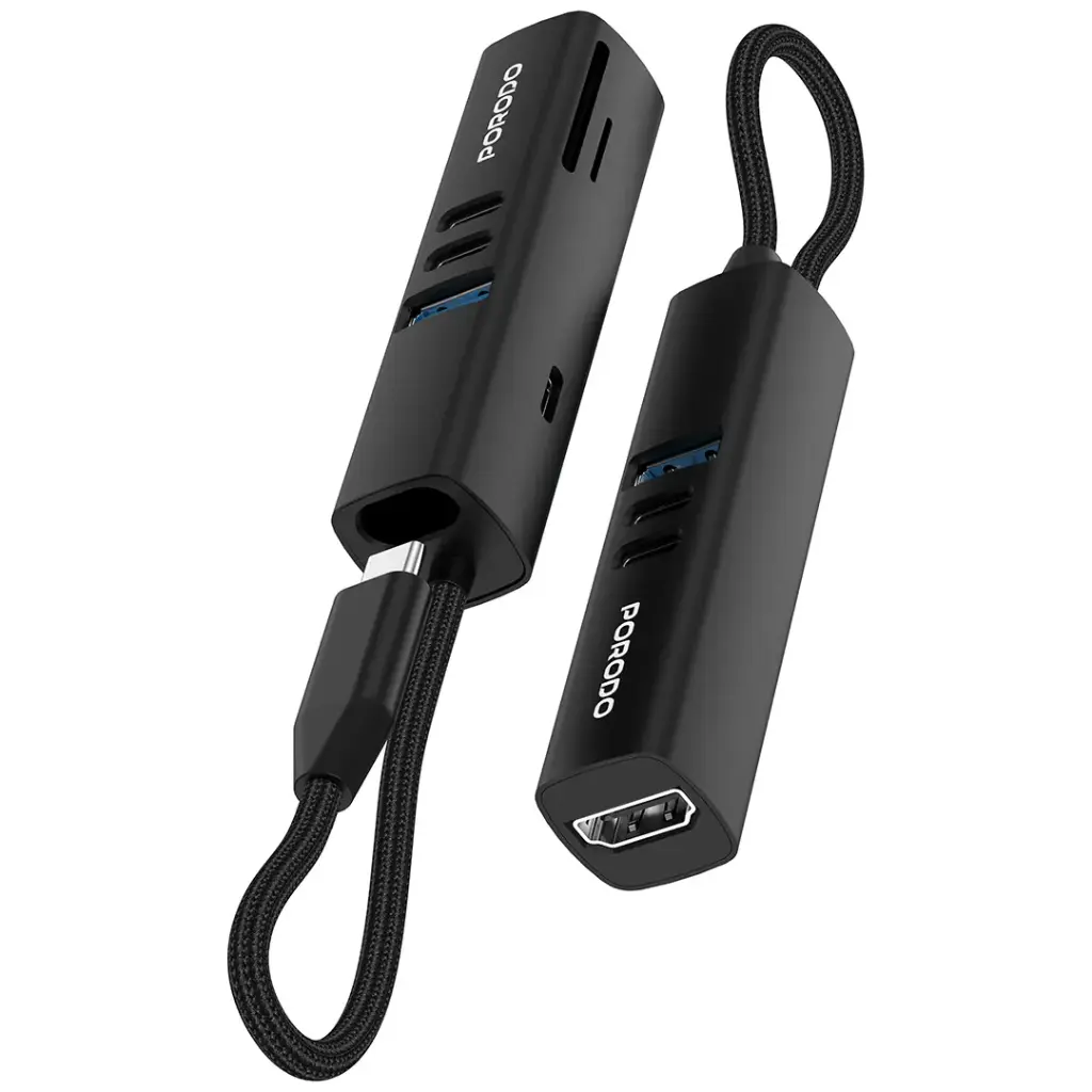 Porodo USB хаб 7-в-1 5Gbps
