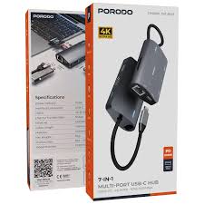 Porodo 7-в-1 USB-C мульти порт хаб