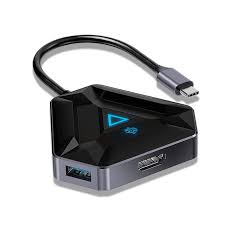 Porodo Gaming 6-в-1 4K HDMI USB-C хаб (геймерская версия)