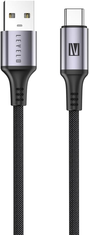 كابل Levelo Otto USB-A إلى Type-C 18W جلد