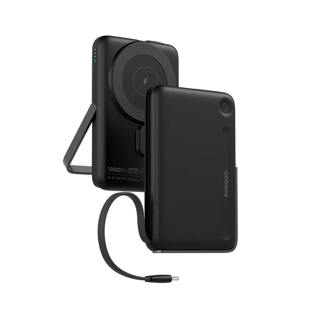 Porodo 10000mAh power bank со встроенным Type-C и подставкой