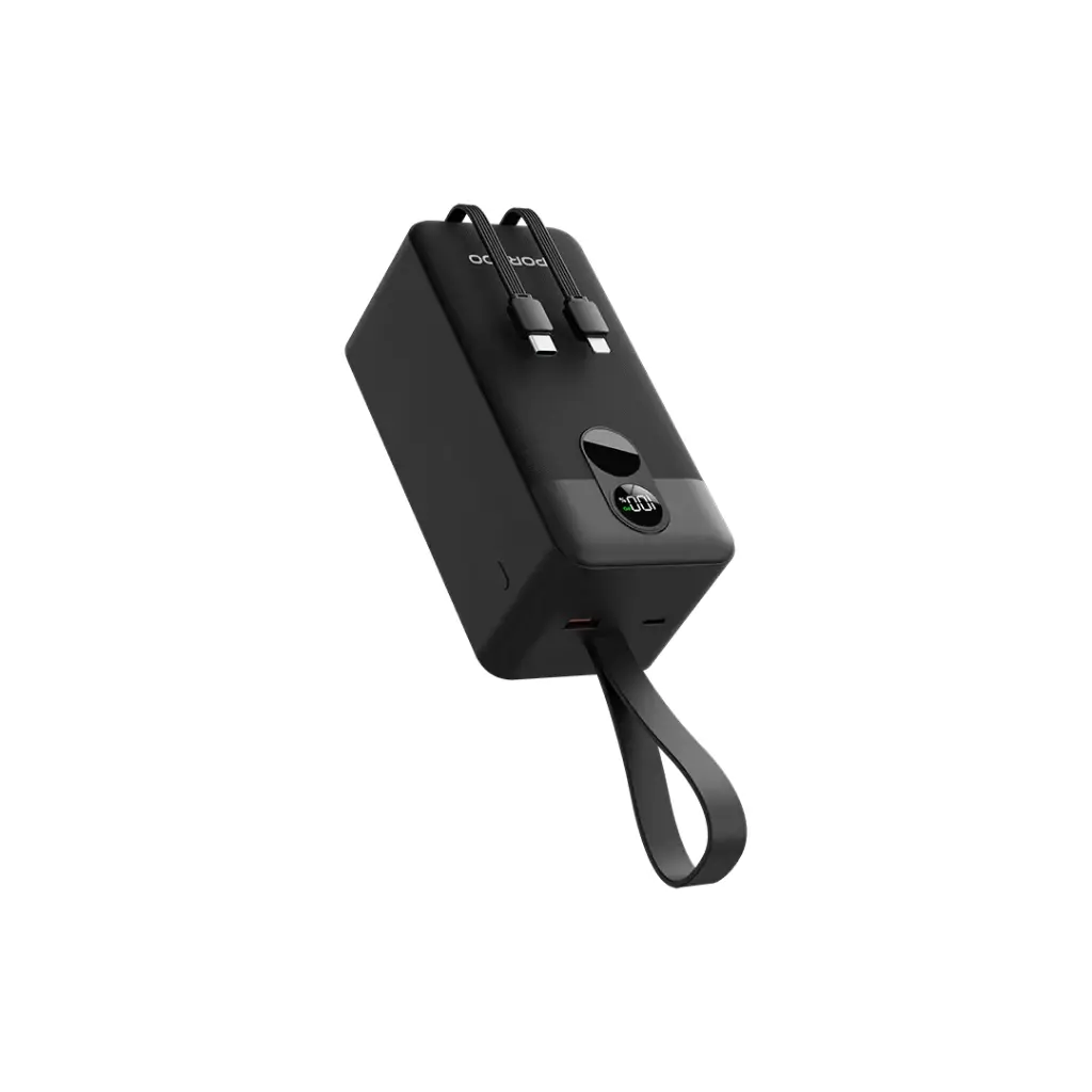 Porodo 50000mAh power bank со встроенными кабелями