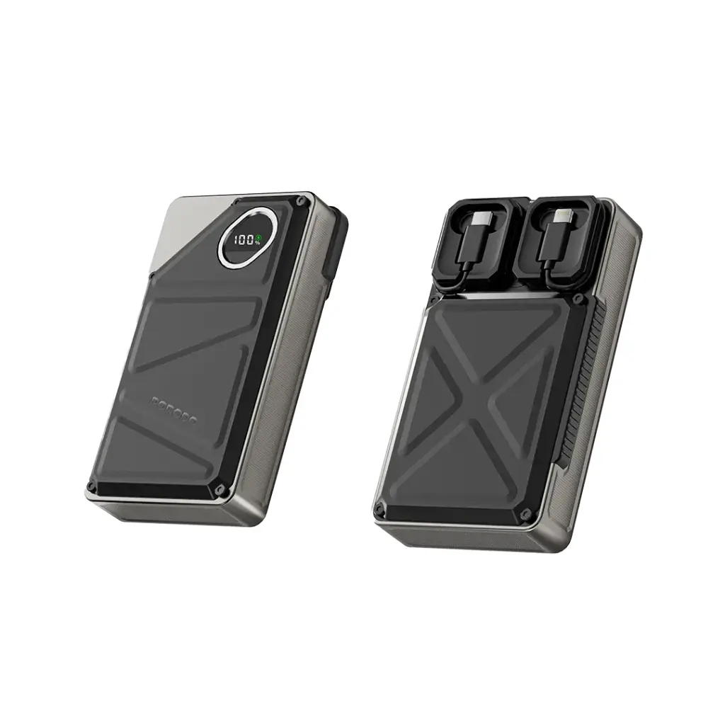 Porodo 20000mAh power bank со встроенными Type-C и Lightning