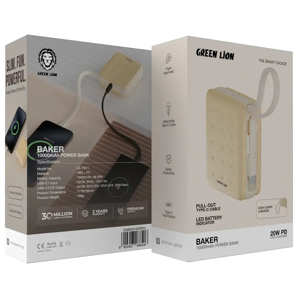 Green Lion Baker Внешний аккумулятор 10000mAh PD 20W