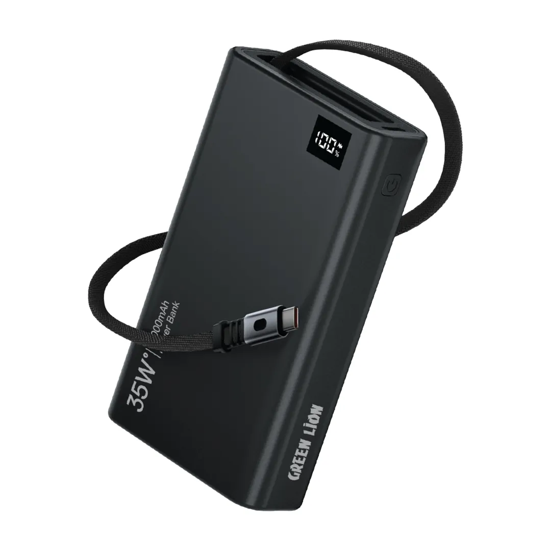 Green Lion Retractable Внешний аккумулятор 35W 10000mAh