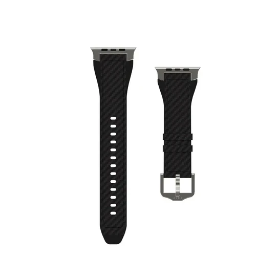Levelo Toray silicone & leather watch strap