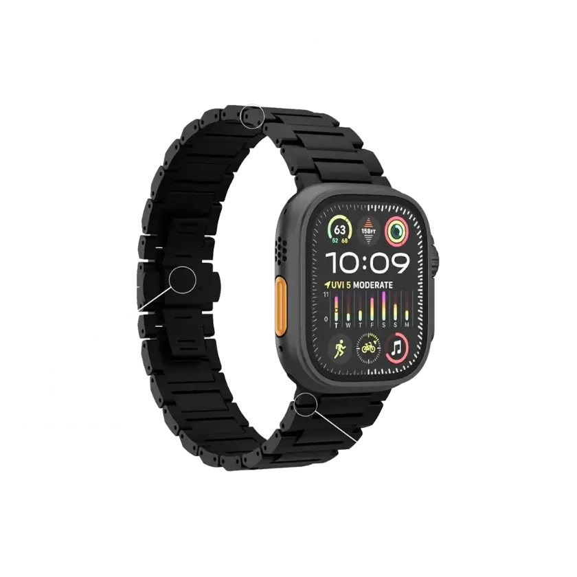 Levelo Aerio titanium watch strap for Apple Watch 49/46mm