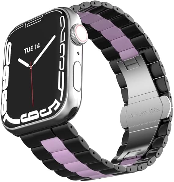 Levelo Enigma ceramic watch strap for Apple Watch