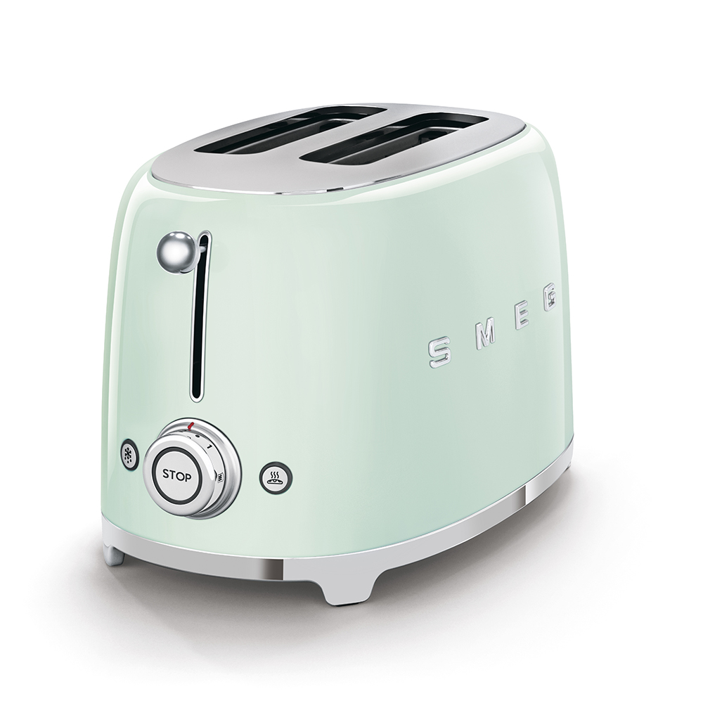 محمصة Smeg شريحتين Pastel Green (TSF01PGUK)