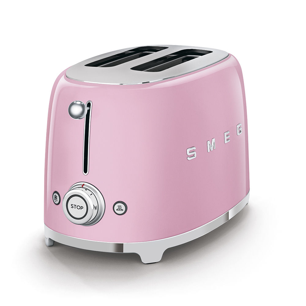 محمصة Smeg شريحتين Pink (TSF01PKUK)