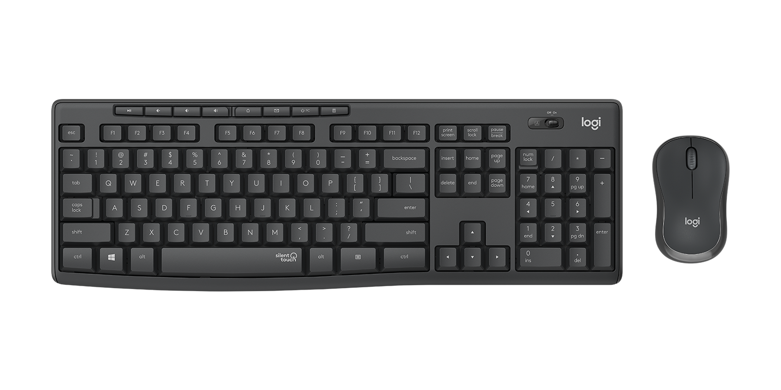 Logitech Беспроводной комплект клавиатуры и мыши MK295 920-009801