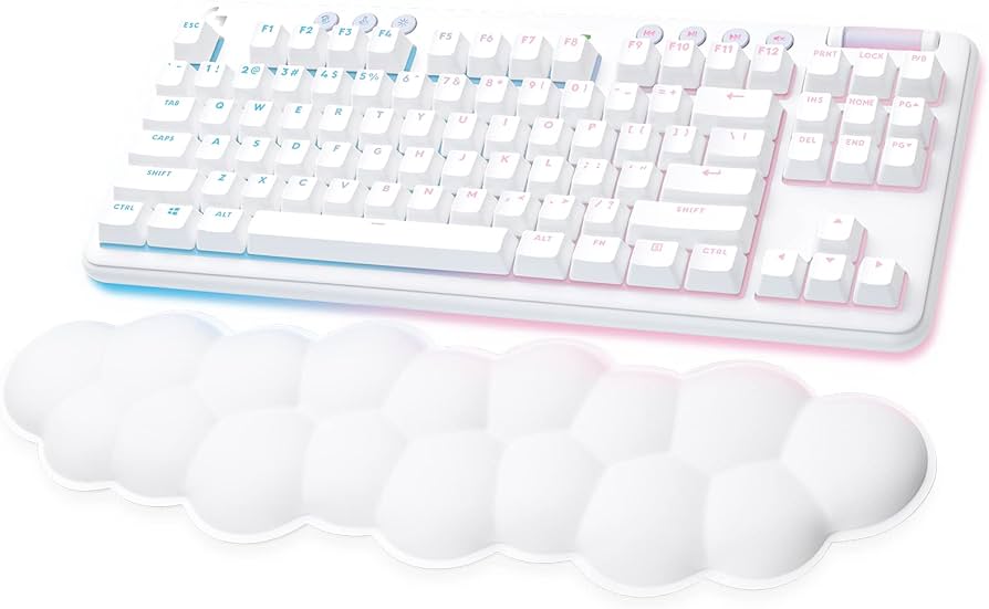 Logitech G715 TKL Lightspeed RGB Wireless Gaming Keyboard White Tactile