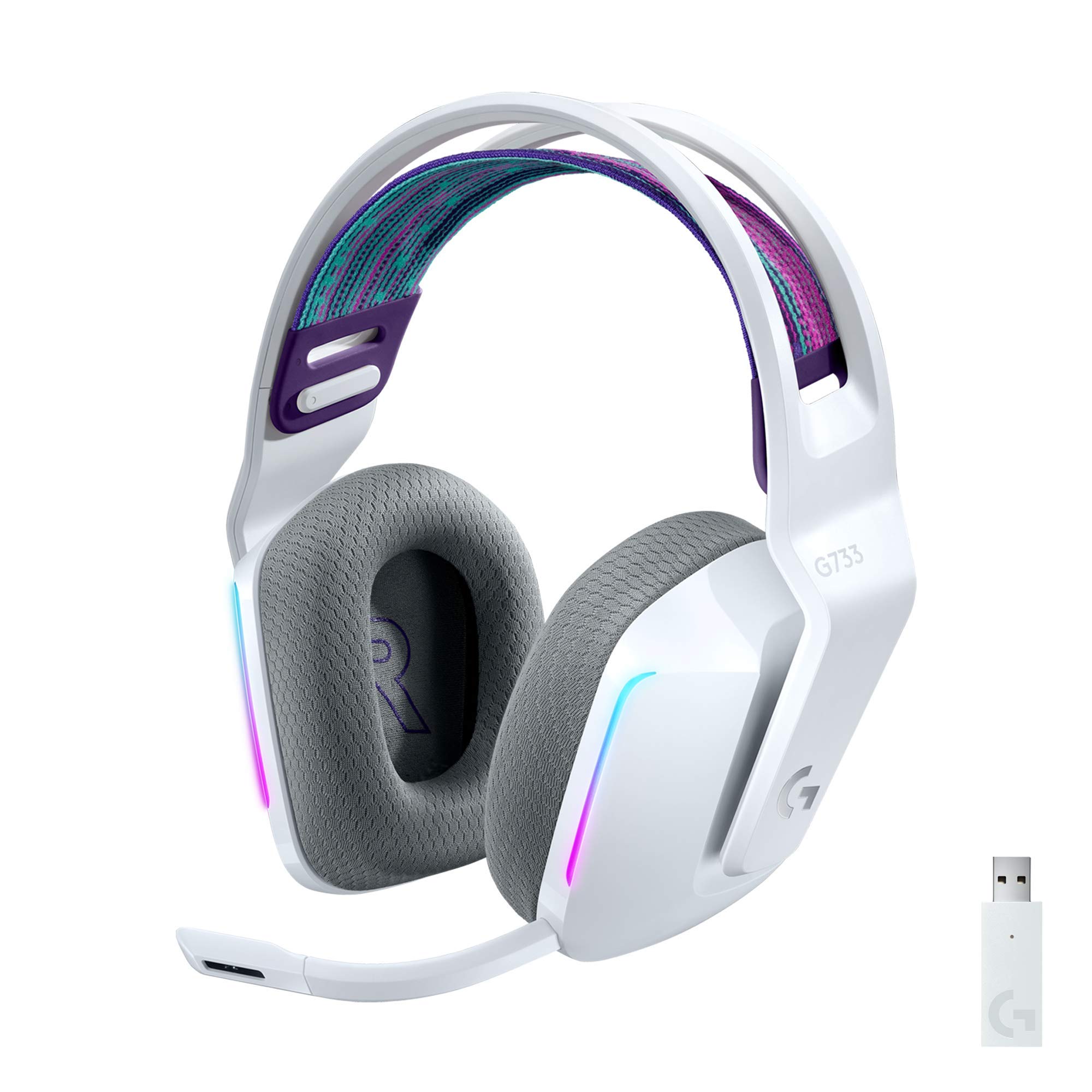 Logitech G733 Lightspeed Wireless RGB Gaming Headset White