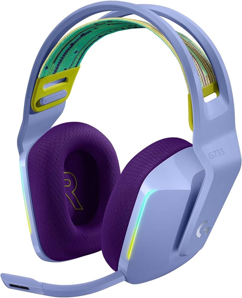 Logitech G733 Lightspeed Wireless RGB Gaming Headset Lilac