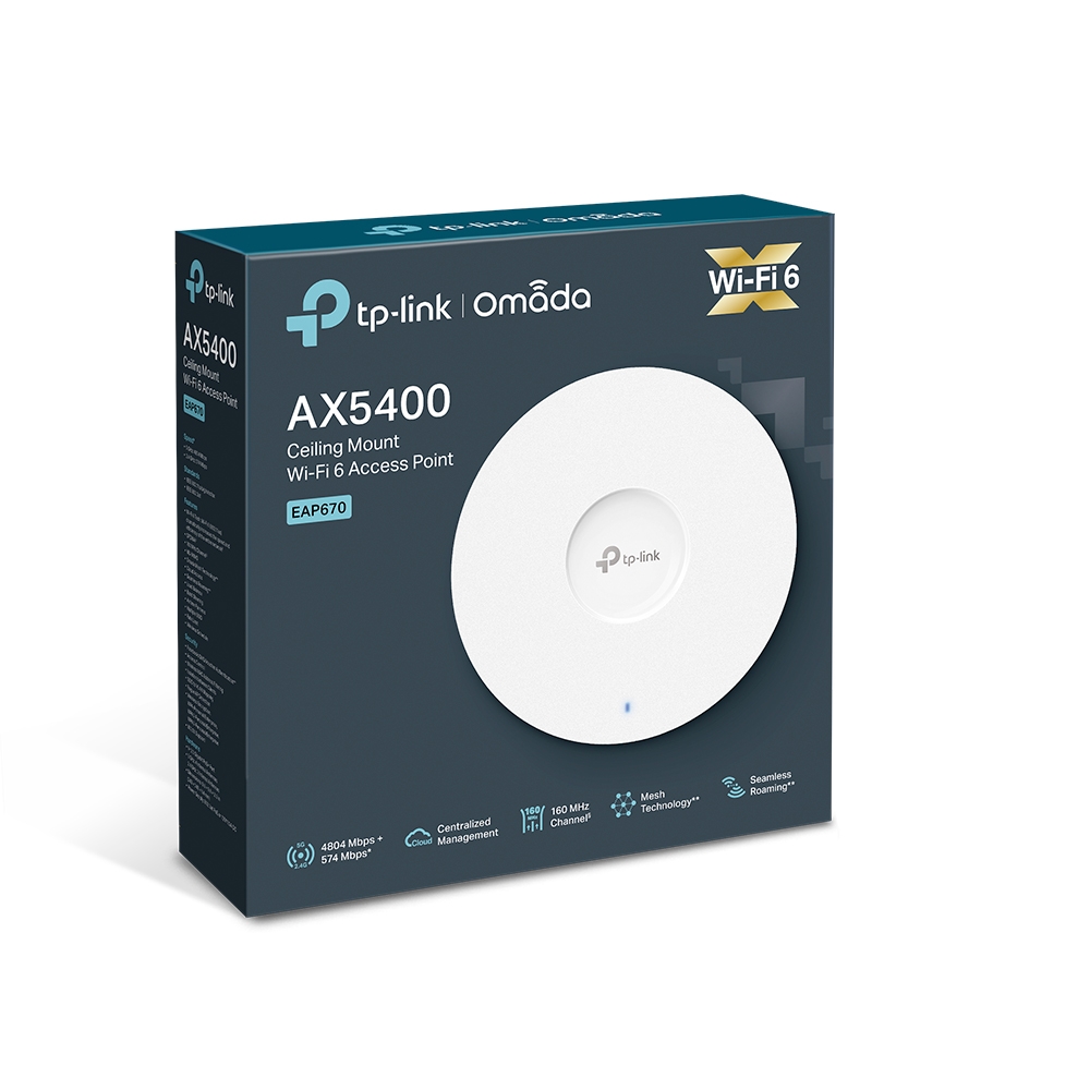 TP-Link AX5400 WiFi 6 Ceiling Mount Access Point EAP670