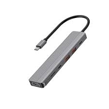Powerology 6-in-1 4K HDMI USB-C hub 10Gbps