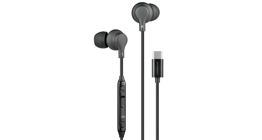 Powerology Внутриканальные Стерео Наушники Type-C