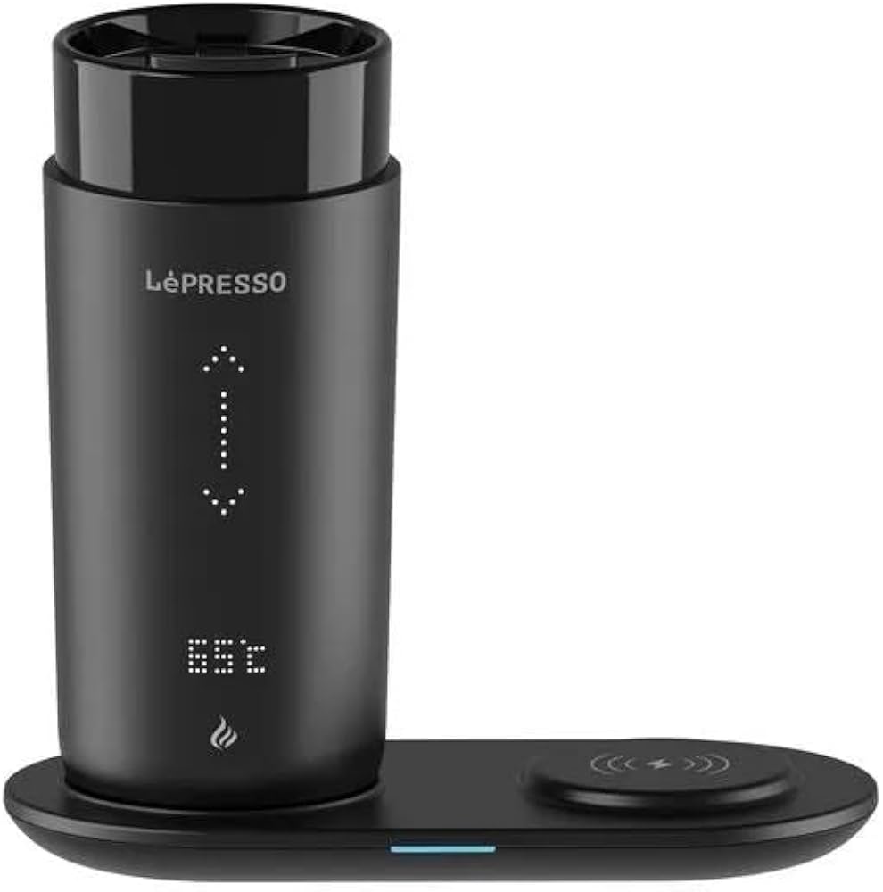 LePresso Smart Travel Heating Mug 355ml 4000mAh Wireless Charging (LPCFFM0035)